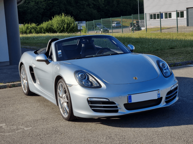 Porsche Boxster argenté